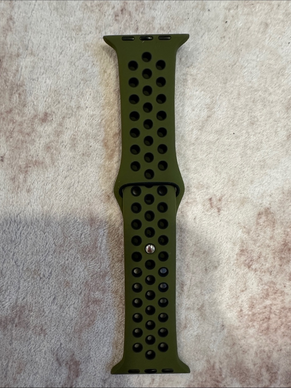 Olive Green Sport Silicone Watch Band - Compatible Smartwatches